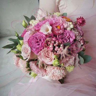 Букет невесты Розовый крем - Flowers Emily