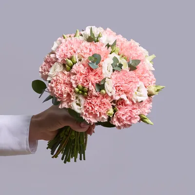 Купить «Букет невесты бело-розовый art. 05-518» по доступной цене с  доставкой по Москве в салоне Fl-er