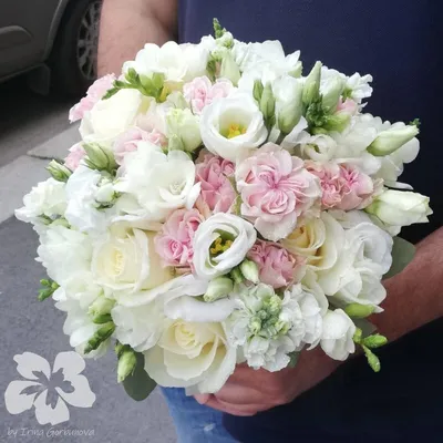 Купить «Букет невесты нежно-розового цвета art.05-18» по доступной цене с  доставкой по Москве в салоне Fl-er