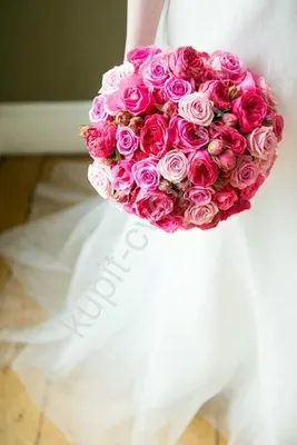 Купить букет невесты из розовых калл по доступной цене с доставкой в Москве  и области в интернет-магазине Город Букетов