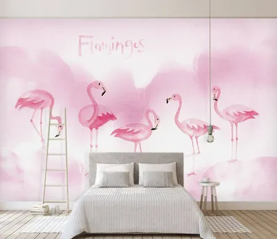 Фотообои Розовые фламинго», (арт. 23774) - купить в интернет-магазине  Chameleon