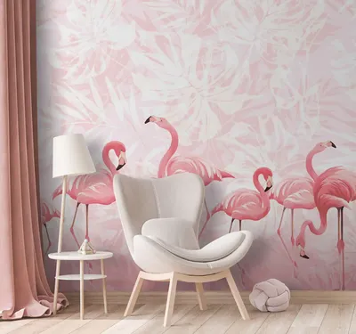 Фотообои Розовые фламинго», (арт. 20155) - купить в интернет-магазине  Chameleon