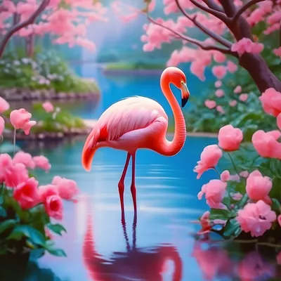 Фотообои Фламинго купить в детскую