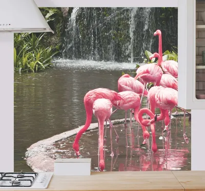 Фотообои на стену HARMONY Decor HDS-167 Фреска с розовыми фламинго, 200 х  135 см, флизеиновые — купить в интернет-магазине по низкой цене на Яндекс  Маркете