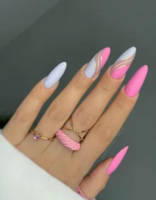 Розовый маникюр 2024 [180 фото] — дизайн ногтей с розовым лаком и модные  тенденции