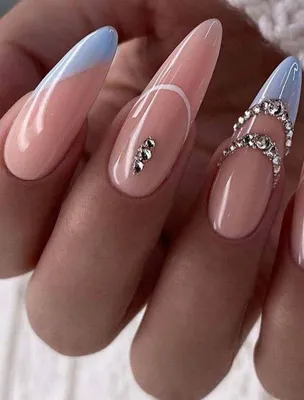 Natalia Nails | Розовый маникюр со стразами и слайдерами | Дзен