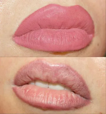 Татуаж губ фото до и после (+ 50 фото) | Макияж губ, Перманентный макияж,  Губы