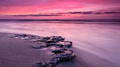 Розовый закат в море, нежный романтический природный фон Стоковое  Изображение - изображение насчитывающей нежно, море: 165343483