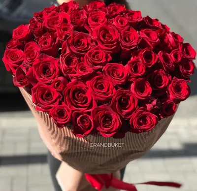 ᐉ Купить Букет из 21 красной розы (местные) в Алматы по выгодной цене |  Bestflowers.kz