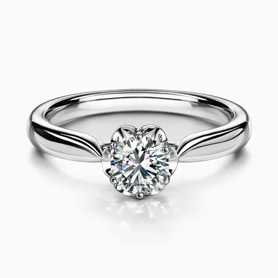 Женственное кольцо с натуральным резным янтарём «Роза» в интернет-магазине  янтаря