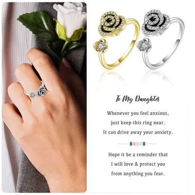 Кольцо с розой - купить кольцо с виде розы в Golden Blues