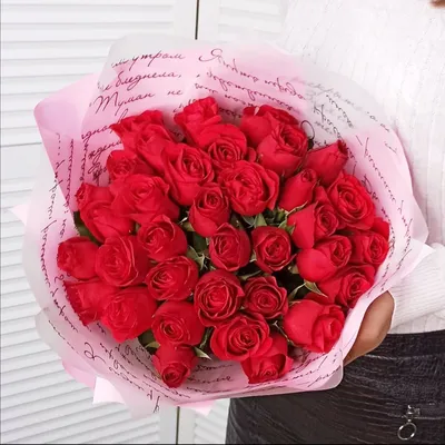 Букет из 15 красных кенийских роз» - купить в Пскове за 2 980 руб