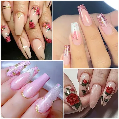 Рисунок розы на ногтях (42 фото) - картинки modnica.club