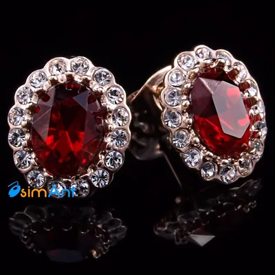 Buy Серьги Рубиновые | Skrami.com