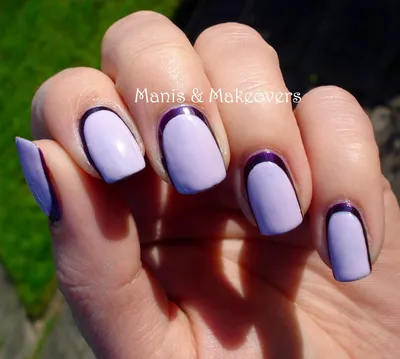 Silver and Purple Double Ruffian Nails | Kerruticles