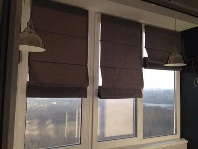 Рулонные шторы на окна с направляющими