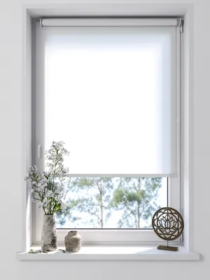 Рулонные шторы Бинар Плейн , размер 73,5х180 см, белый, Полиэстер купить по  низкой цене с доставкой в интернет-магазине OZON (201956635)