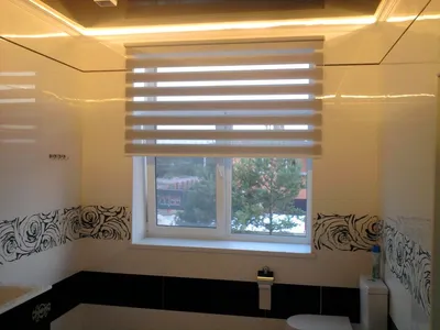 Ванные комнаты - Шторы на окно в ванной - Салон штор TD-STUDIO Пушкино