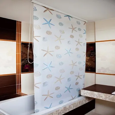 Рулонные шторы в ванной фото фото
