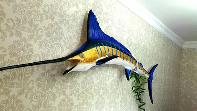 Марлин - меча-рыб стоковое фото. изображение насчитывающей одно - 35694028