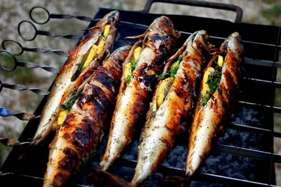 Рыба на мангале — Фудблог Кристины Белько: рецепты, подборка меню