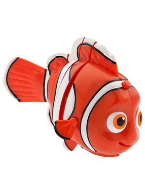 Рыба немо с белыми и черными полосами и белой полосой на голове показана с  белым фоном | Премиум Фото