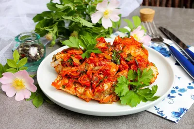 Рыба под маринадом из моркови и лука рецепт фото пошагово и видео -  1000.menu