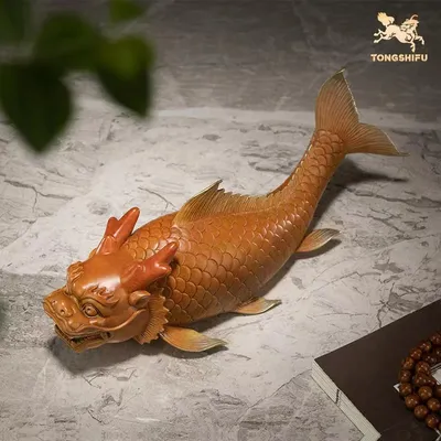 Магазин компаний Юго-Восточной Азии эффективный бизнес-талисман для  набирания денег счастливая аравана Дракон рыба фэн-шуй медная статуя |  AliExpress