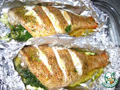 TROUT STEAK baked with vegetables in the oven - YouTube