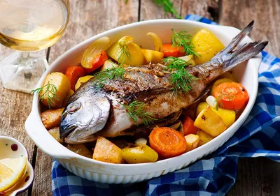 Целая рыба в духовке | Рецепт | Рыба, Кулинария, Ростбиф