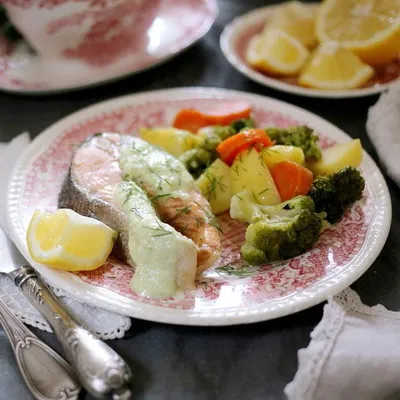 Сибас с овощами в пароварке - рецепт автора Ekaterina K