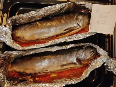 Красная рыба, запеченная в фольге, с картофелем рецепт – Русская кухня:  Основные блюда. «Еда»