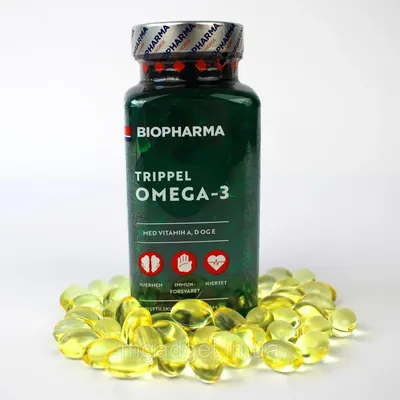 1WIN / Super Omega-3, Омега-3 исландский рыбий жир в капсулах высокой  концентрации, 120 капсул