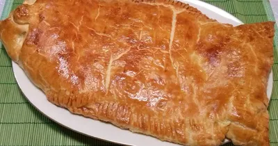 Заливной пирог с рыбными консервами на сметане, пошаговый рецепт с фото