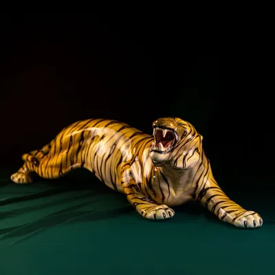 Интерьерная картина на холсте \"Рычащий тигр\", размер 30x40 см - купить по  низкой цене в интернет-магазине OZON (533900023)