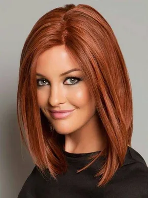 Парик каре с челкой искусственный рыжий My beauty hair 16241320 купить за 2  485 ₽ в интернет-магазине Wildberries