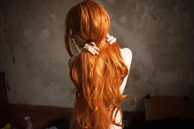 Рыжие волосы сзади (41 лучших фото)