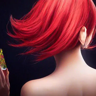 рыжие волосы. женщина сзади с прямыми волосами. генеративный помощник.  Иллюстрация штока - иллюстрации насчитывающей шампунь, сух: 274011185