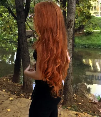 Рыжий цвет волос сзади (85 фото)