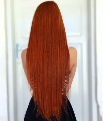 Рыжие волосы фото сзади 69 фото