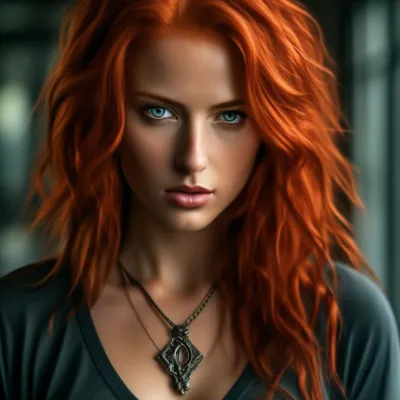 Девушка 16 лет с рыжими волосами на…» — создано в Шедевруме