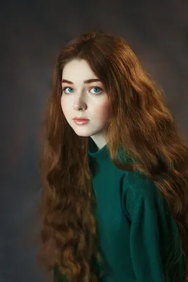 Рыжие волосы и зеленые глаза - 36 фото