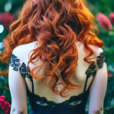 Рыжие волосы со спины (71 фото)
