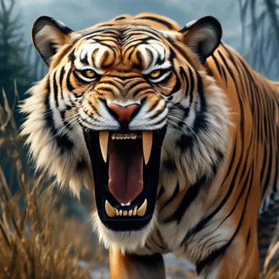 Саблезубый тигр» — создано в Шедевруме