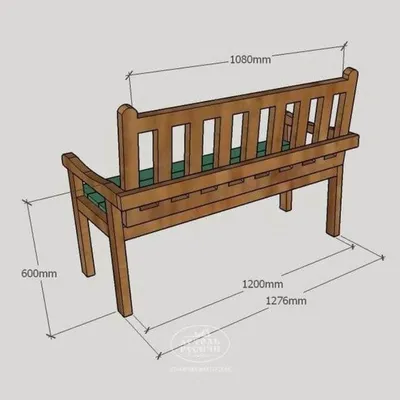 Как сделать садовую скамейку своими руками - пошаговая инструкция, чертежи  и фото + советы и лайфхаки от столяра - Артель Рус… | Садовые скамейки,  Скамейка, Чертежи
