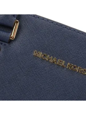 Сумка женская Michael Kors через плечо кожаная синяя Сафьяновая кожа -  купить с доставкой по выгодным ценам в интернет-магазине OZON (1066885924)