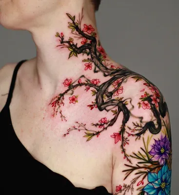 Искусственная тату-наклейка Sakura, временные татуировки на руку для  мужчин, персиковые цветы, тигр, луна, милые тату, праздничные дешевые  товары, художественные тату-наклейки | AliExpress