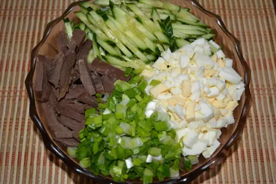 Салат с сердцем, морковью и луком - пошаговый рецепт с фото на Повар.ру