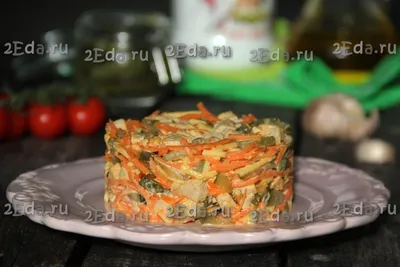 Быстрый салат с копчёной грудкой и корейской морковкой. | Вкусно и просто |  Дзен