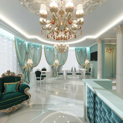 Дизайн салона красоты в Симферополе, Крым в классическом стиле